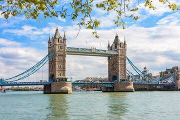 Poster - Famous Tower bridge over Thames river, London, UK