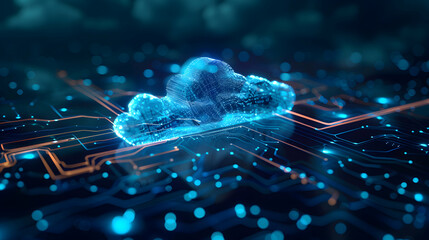 Photo realistic as Glossy cloud infrastructure concept as Glossy abstract digital art featuring cloud infrastructure symbolizing the innovative and foundational aspects of cloud co