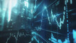 © AnyPic289 - A stock market graph. financial data or online trading concepts. technology trend in business. Financial Graphs and Data Visualization on Blue Background.