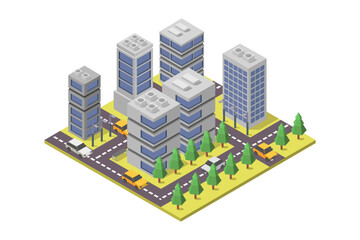 Sticker - Isometric city