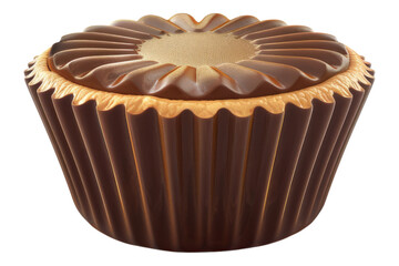 Reese peanut butter cup isolated on transparent background