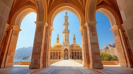 Wall Mural - Muscat in Oman, traditional souks, grand mosques, coastal beauty 