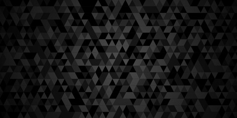 Vector geometric seamless diamond technology black and gray triangle element light background. Abstract digital grid light pattern white Polygon Mosaic triangle, business and corporate background.