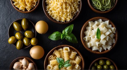 Canvas Print - pasta mediterranean italian food