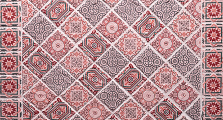  Patterned ceramic tiles from Portugal in the background.