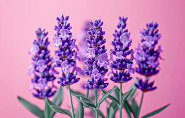 Wall Mural - beautiful purple flowers and lavender flowers