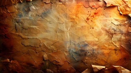 Poster - Dramatic Weathered Textural Abstract Grunge Background with Rustic Earthy Tones and Distressed Surfaces