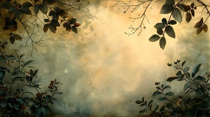 Poster - Enchanting Autumnal Forest with Lush Foliage and Magical Ambiance