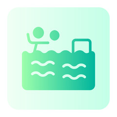 Poster - water polo gradient icon