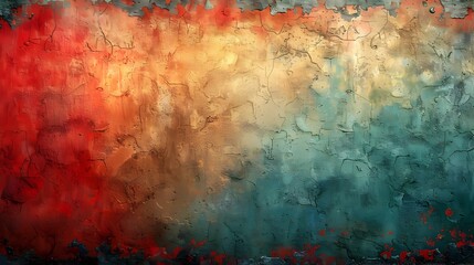 Fototapete - Vibrant Abstract Painting Capturing the Dynamism and Complexity of the Expression