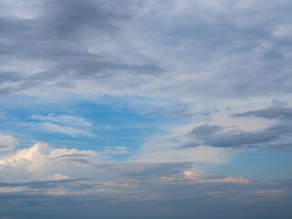 Wall Mural - many clouds in the sky with bruises