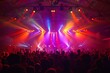 © Bernardo - Energetic Crowd Enjoying a Live Concert with Colorful Stage Lighting