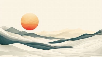 A minimalist line art