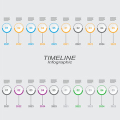 Leinwandbilder - Collection time line to display your data . Idea to display information, ranking and statistics.