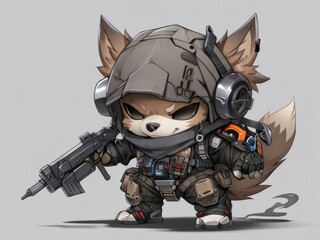 Tokyo Techwear Pup_A Chibi Ninja Dog for Urban Streets 3