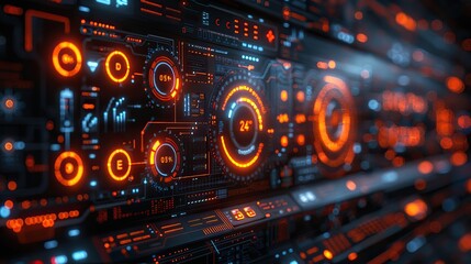 data analyzing technology by creative computer software concept of digital data for marketing analysis and investment decision making.stock image