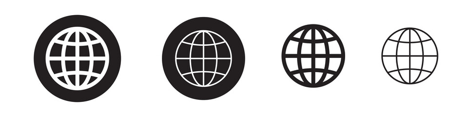 Poster - Web site icon line set. Editable line www icon