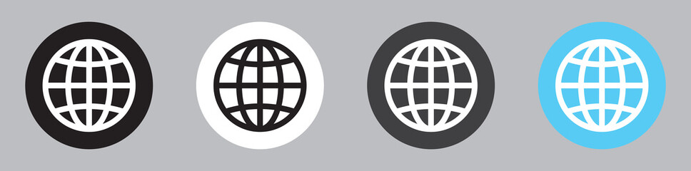 Poster - Web site icon line set. Editable line www icon