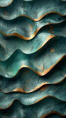 Background that has Gold and Blue Design in the style of Rustic Futurism  Sharp Edges Mysterious Turquoise and Bronze Hard Edged Geometric Wallpaper created with Generative AI Tech