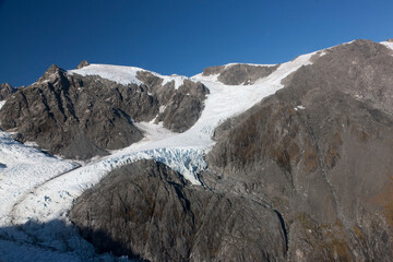 Canvas Print - New Zealand Franz Josef Glacier on a sunny spring day