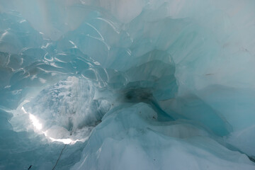 Canvas Print - New Zealand Franz Josef Glacier on a sunny spring day