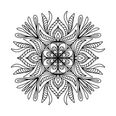 easy mandala coloring page for adults - simple flower mandala coloring pages - Art on the wall. Coloring book Lace pattern The tattoo