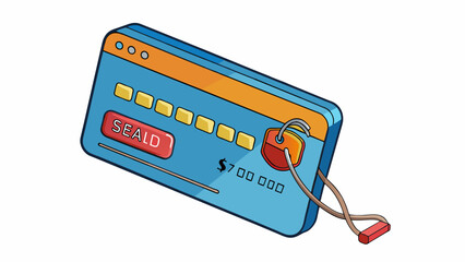 Poster - A creditdebit card made of plastic and about the size of a standard playing card. It is embossed with a name and a long string of numbers and has a. Cartoon Vector