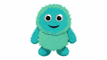 Poster - A fuzzy animal plush toy The soft plush exterior and e friendly features of this toy evoke a sense of comfort and nostalgia. It brings back memories. Cartoon Vector