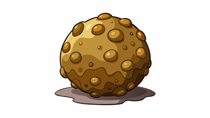 Poster - An irregularlyshaped object with a bumpy rough surface. It has a dark mottled color and is much larger and heavier than a regular egg. Inside there is. Cartoon Vector