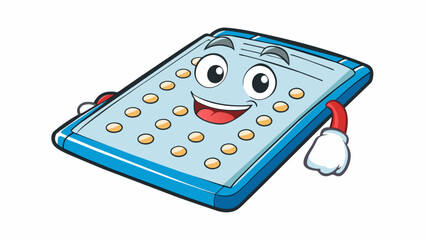 Aufkleber - A raised tactile dot on a Braille page enabling the visually impaired to read through touch.. Cartoon Vector