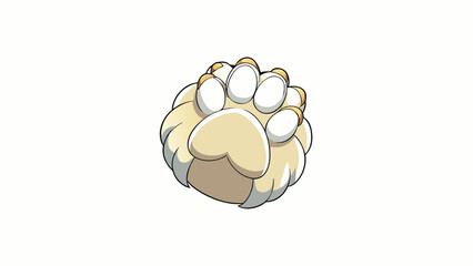 Poster - A rabbits foot with its soft fur and tiny toes is a popular lucky charm believed to bring good luck and protection to its owner.. Cartoon Vector