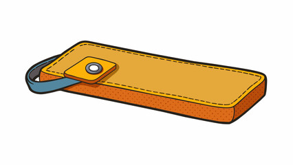 Poster - A rectangular piece of fabric with a loop on one end and a buckle on the other. Its purpose is to keep clothing secured and in place typically worn. Cartoon Vector