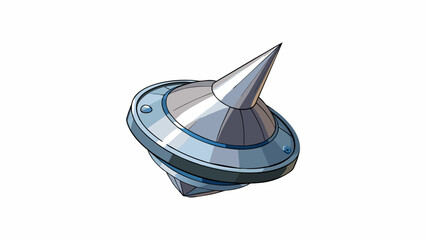 Aufkleber - A round metallic object with a pointy end that can be used to write on paper with ink.. Cartoon Vector