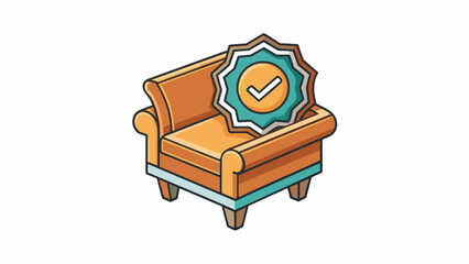 Poster - As a symbol of our commitment to quality our furniture is backed by a guarantee for longlasting construction and functionality.. Cartoon Vector