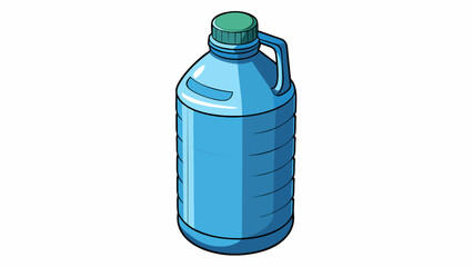Poster - A water bottle with a maximum capacity of 1 liter made of durable and BPAfree material.. Cartoon Vector