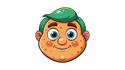 Poster - Blemished and oily The skin had numerous blemishes and breakouts with visible oiliness and shine. It had a slick and greasy feel and looked congested.. Cartoon Vector