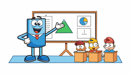 Fototapete - Characteristics Promotes order and structure encourages respectful communication applies to a specific context the classroom.. Cartoon Vector