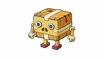 Poster - Fixed Joint This joint is like a solid block of wood with no movement between the two parts. It is found in our skull holding the bones of our cranium. Cartoon Vector