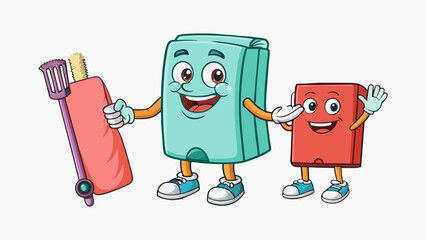 Poster - Maintaining good personal hygiene includes regularly washing your hands brushing your teeth and to stay clean and healthy. The items used for personal. Cartoon Vector