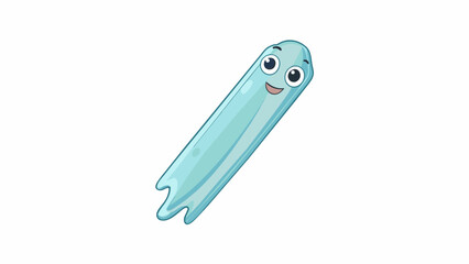 Poster - Material E is a thin transparent substance with a delicate almost ethereal quality. It has a faint bluish tint and appears to be weightless. When held. Cartoon Vector