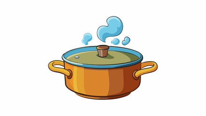 Poster - Steam rises off of the boiling pot in the gaseous phase as the molecules move rapidly and spread out in all directions. It has a warm airy feel and. Cartoon Vector