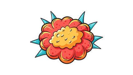 Poster - Taste A burst of sour and sweet flavors with a smooth and creamy consistency.. Cartoon Vector