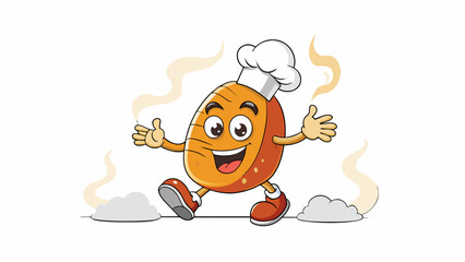 Poster - The aroma of freshly baked bread wafting through the air had an enticing and delightful effect on the hungry customers in the bakery.. Cartoon Vector