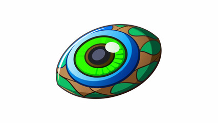 Sticker - The eye is like a sea of blue green and brown with varying shades and patterns that make each one unique. It is a source of incredible beauty and. Cartoon Vector