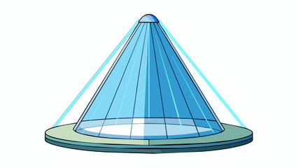 Poster -  The light is diffused and has a cool blue hue creating a peaceful and serene setting.. Cartoon Vector