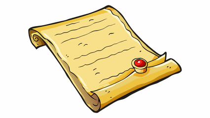 Poster - The third letter was unmistakably old with yellowed and crinkled edges. It was written on a stiff yellowed parchment and the ink had faded in some. Cartoon Vector