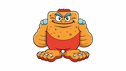 Poster - The third foot is large and muscular with thick calluses on the bottom from years of walking foot. The toes are shorter and wider and each one has a. Cartoon Vector