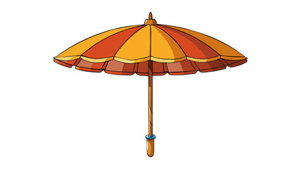 Poster - The umbrellas function is to protect from rain or sunlight. It is a collapsible object that usually has a round canopy made of fabric or plastic. The. Cartoon Vector
