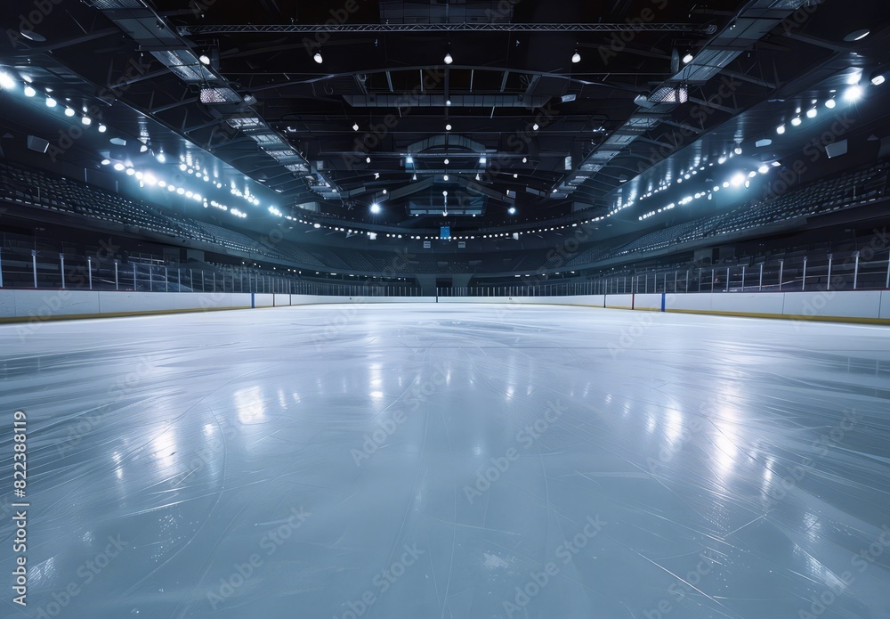 ice render rink own skating empty background hockey Stock Photo | Adobe ...