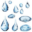 © Uday - Set of water drops (13).png, set of water drops on white background,png